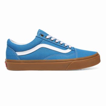 Vans Gum Old Skool - Miesten Tennarit - Sininen/Valkoinen